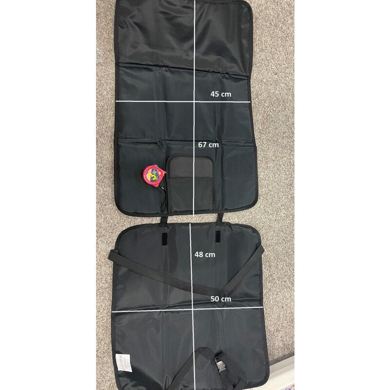 Protectie impermeabila, Petite&Mars, Pentru bancheta auto si spatar, Cu organizator, 3 in 1, Savior, Gri