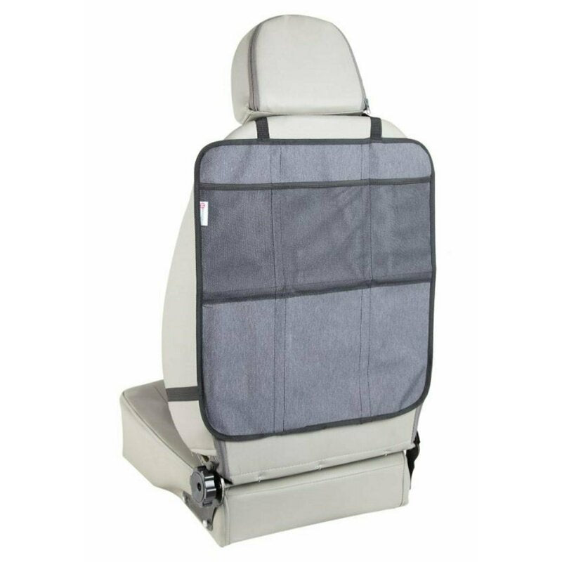 Protectie impermeabila, Petite&Mars, Pentru bancheta auto si spatar, Cu organizator, 3 in 1, Savior, Gri