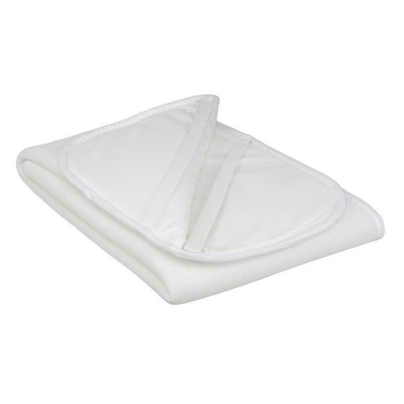 Protectie impermeabila, Petite&Mars, pentru saltea, Antitranspiratie, 3 straturi, 120x60 cm, Alb