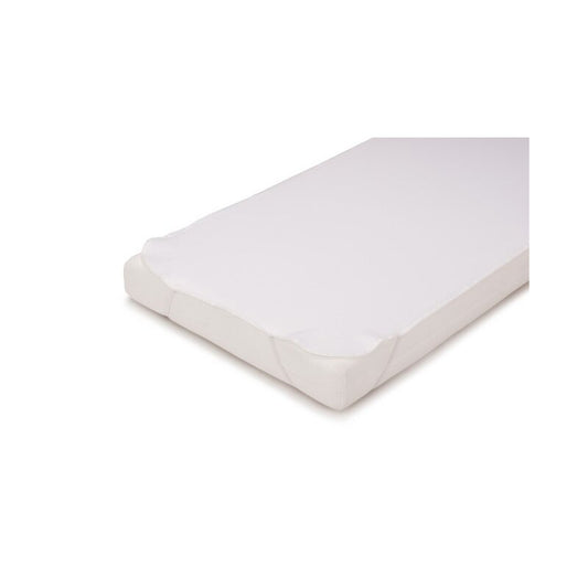 Protectie impermeabila, Petite&Mars, Pentru saltele de 120x60, Cu benzi elastice, Alb