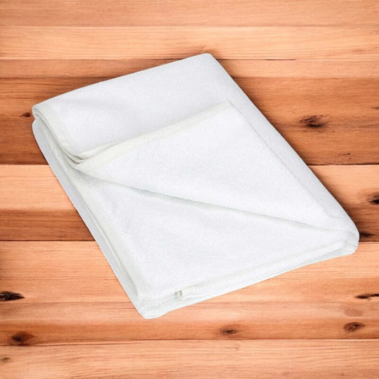 Protectie impermeabila, Qmini, Pentru patuturi 140x70 cm, Alb