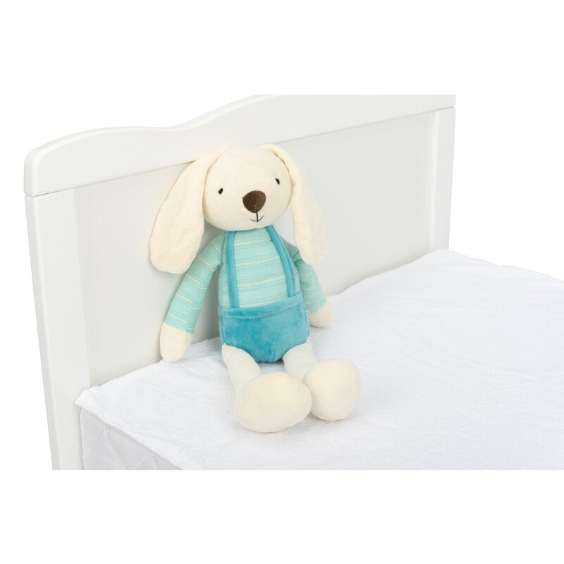 Protectie impermeabila, Qmini, Pentru patuturi 140x70 cm, Alb