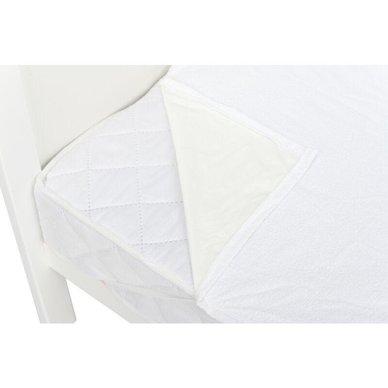 Protecție impermeabilă saltea Qmini 90x40 cm, Alb – imagine 4