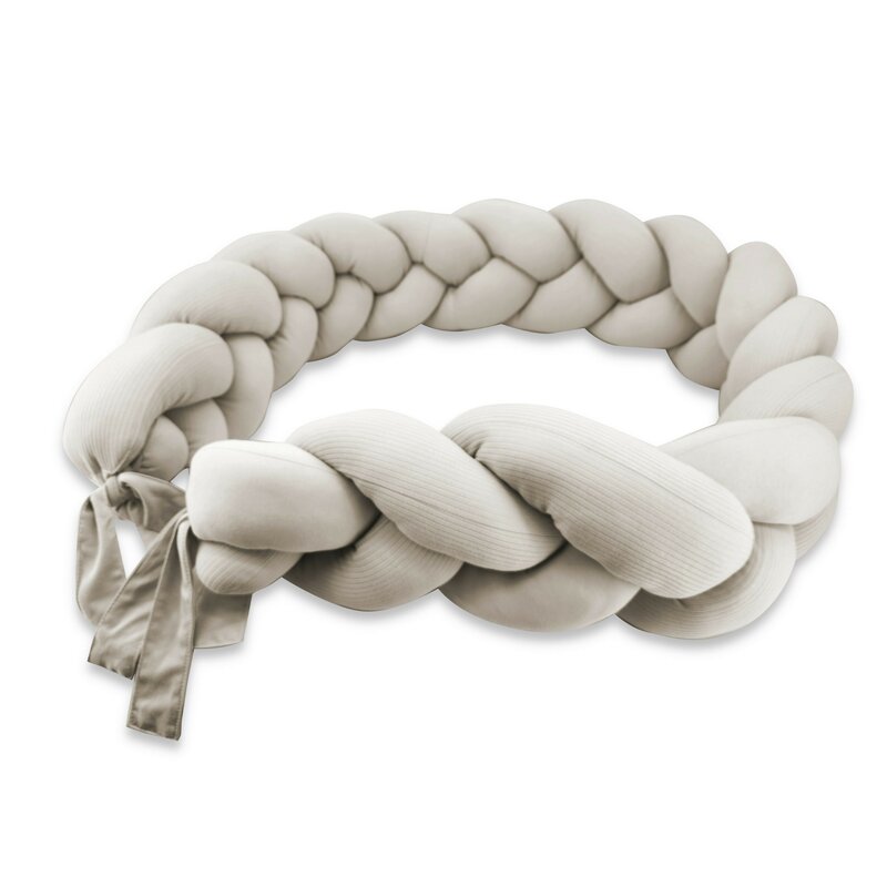 Apărătoare împletită MimiNu Soft Beige, 240cm