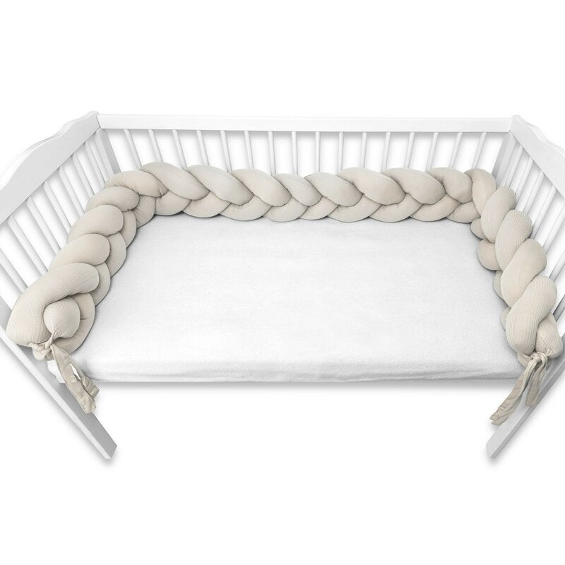 Detaliu Apărătoare împletită MimiNu Soft Beige, 240cm