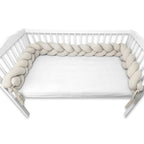 Detaliu Apărătoare împletită MimiNu Soft Beige, 240cm