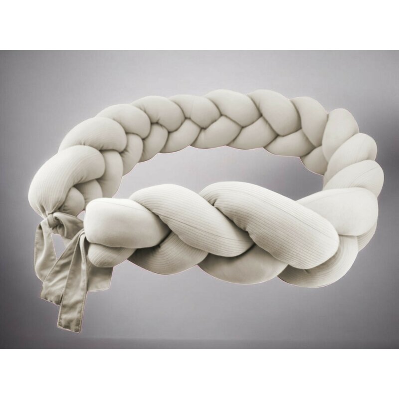 Aparatoare impletita MimiNu Soft Beige, 240 cm