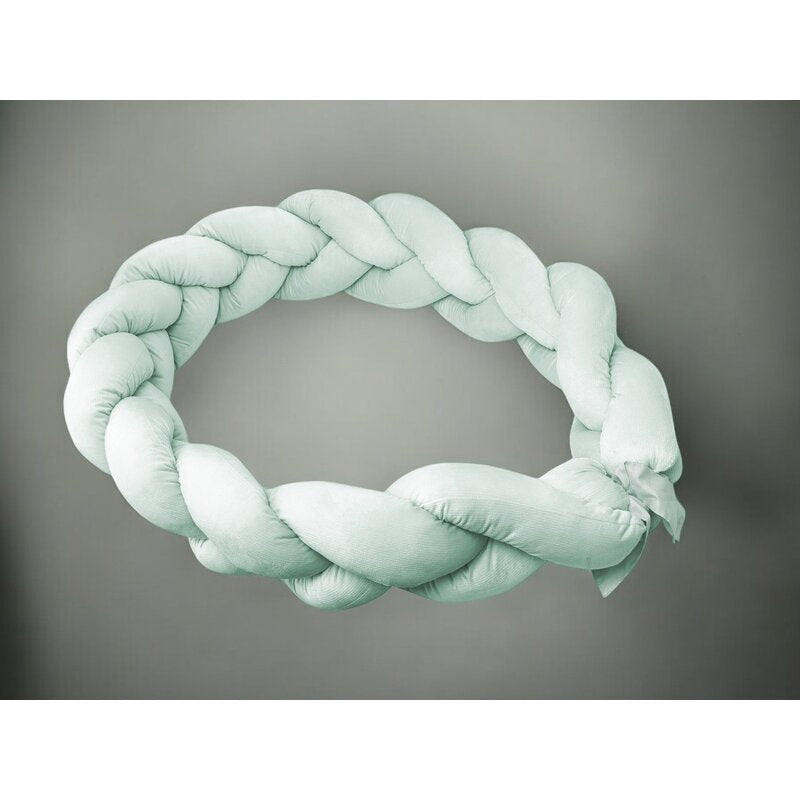 Detaliu Apărătoare împletită MimiNu Cold Mint, 220x23cm