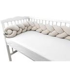 Apărătoare împletită MimiNu Soft Beige, 240x23cm