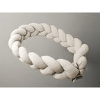 Apărătoare împletită MimiNu Soft Beige, 240x23cm