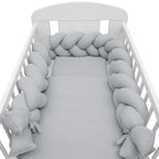 Aparatoare impletita New Baby Muselina 210 cm, Gri – vedere din capătul opus