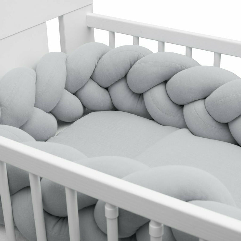 Aparatoare impletita New Baby Muselina 210 cm, Gri – detaliu lateral