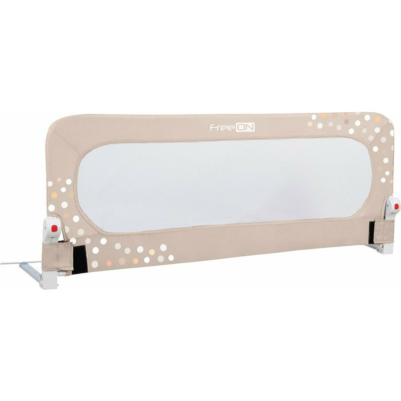 Protecție laterală pat FreeON Little Dots 135 × 57 cm, bej – vedere generală