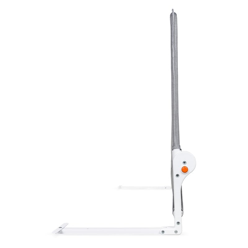 Protectie laterala pat, Lionelo, Hanna, Cu buzunar accesorii, 150x66 cm, Conform cu standardul european de securitate BS7072, Gri