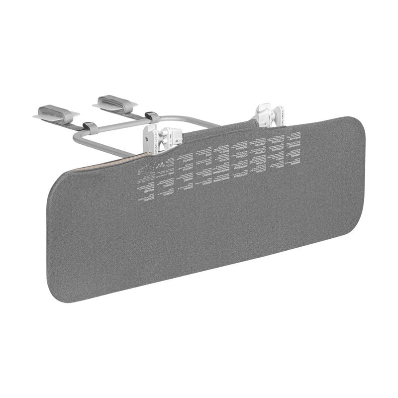 Protectie laterala pat, Lionelo, Lora, Pliabila, Sistem de blocare StandSafe, Geanta de transport inclusa, 105 x 45 cm, Gri