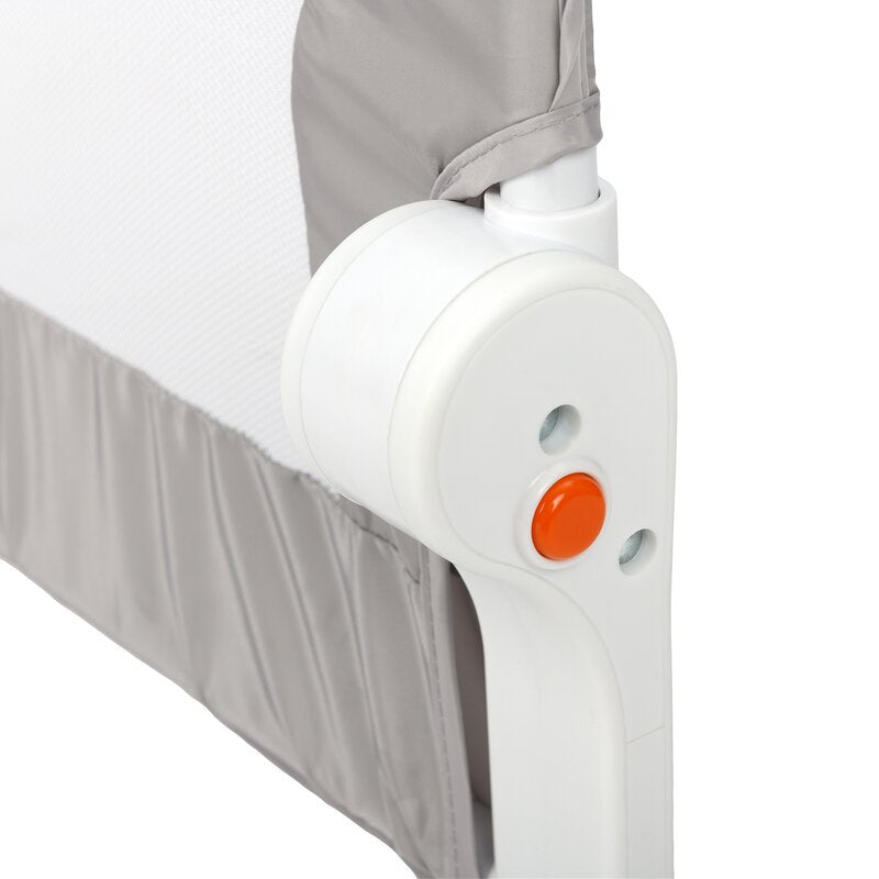 Protecție laterală pat Qmini Rhea 150x42 cm, Gri – imagine 4