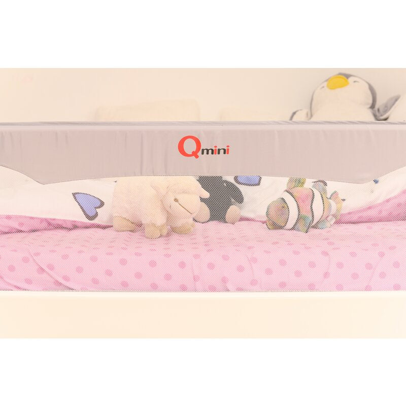 Protecție laterală pat Qmini Rhea 150x42 cm, Gri – imagine 5