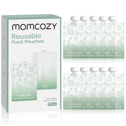 Pungi Alimentare Reutilizabile Momcozy 100 ml Set 10 Bucati Fara BPA Stand-Up