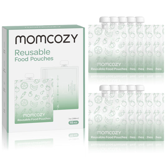 Pungi Alimentare Reutilizabile Momcozy 200 ml Set 10 Buc BPA-free