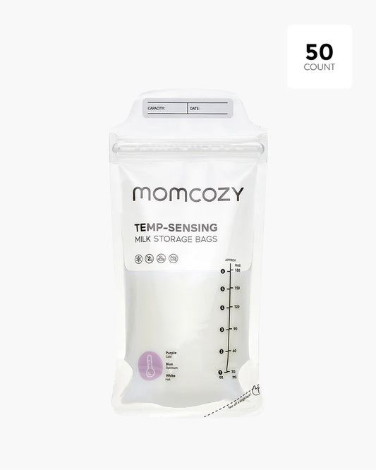 Pungi Depozitare Lapte Matern Momcozy 50 buc Dublu Zip Baza Autoportanta Fara BPA