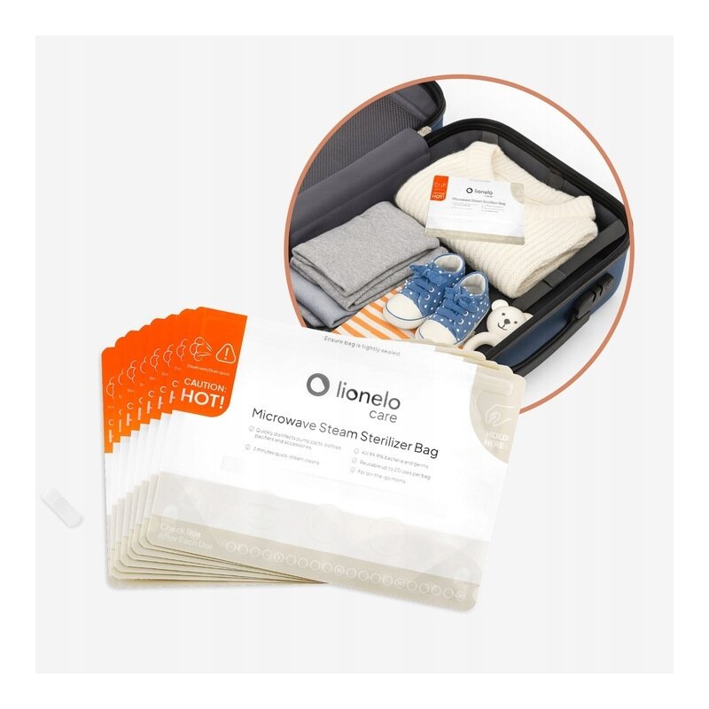 Pungi sterilizare microunde Lionelo Thermbag, Set 8 buc