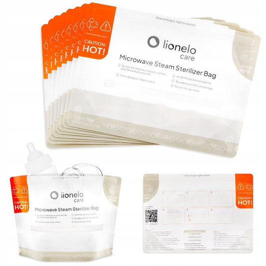 Pungi sterilizare microunde Lionelo Thermbag, Set 8 buc