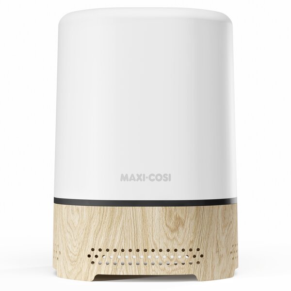 Purificator de Aer 3-in-1 Maxi-Cosi Clean, Filtru HEPA 13, Lampă de Noapte, Sunete Liniștitoare, Alb