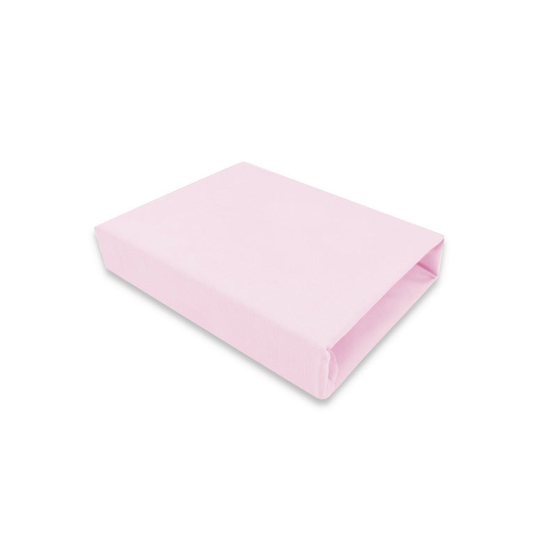 Cearceaf cu elastic Qmini 90x40 cm pentru co-sleeper, Pink – imagine 4