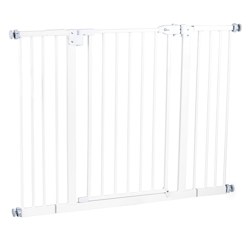 Poartă siguranță Qmini Thor 74–109,4 cm, Alb