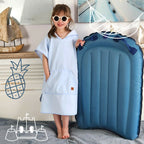 Poncho baie Qmini Heather 1-4 ani, cu glugă – imagine 9