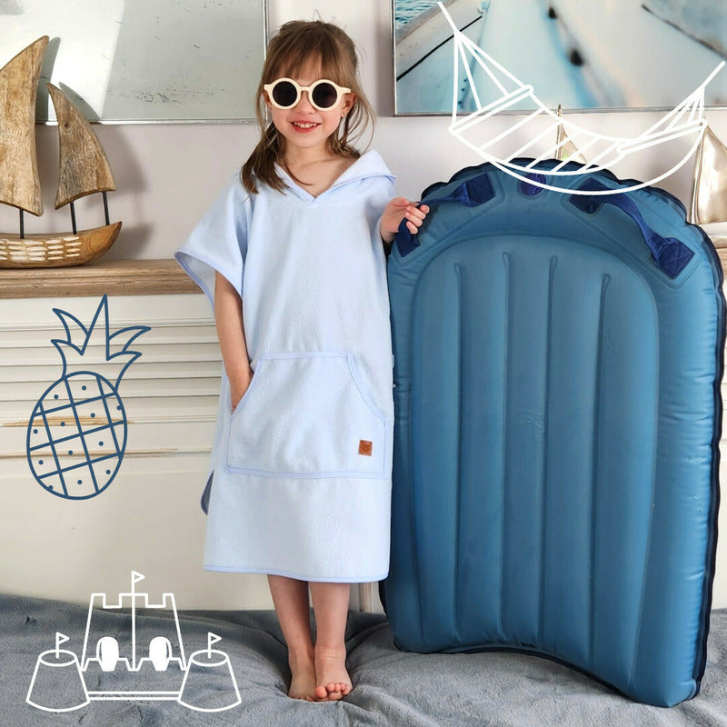 Poncho baie Qmini Heather 1-4 ani, cu glugă – imagine 9