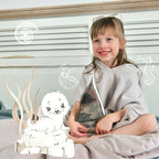 Poncho baie Qmini Heather 1-4 ani, cu glugă – imagine 10