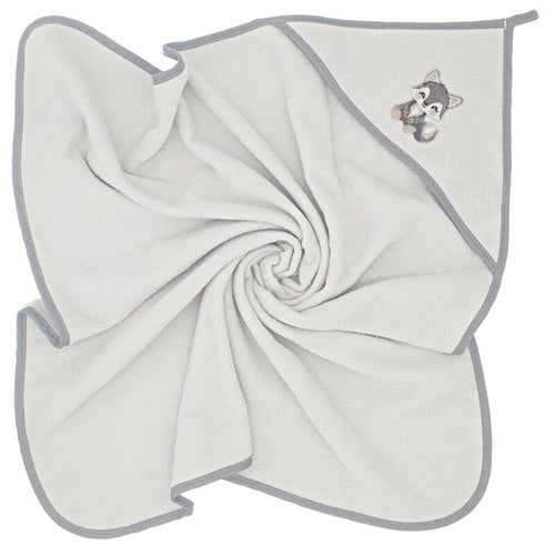 Prosop cu glugă Qmini 80x80 cm, Gri – vedere produs