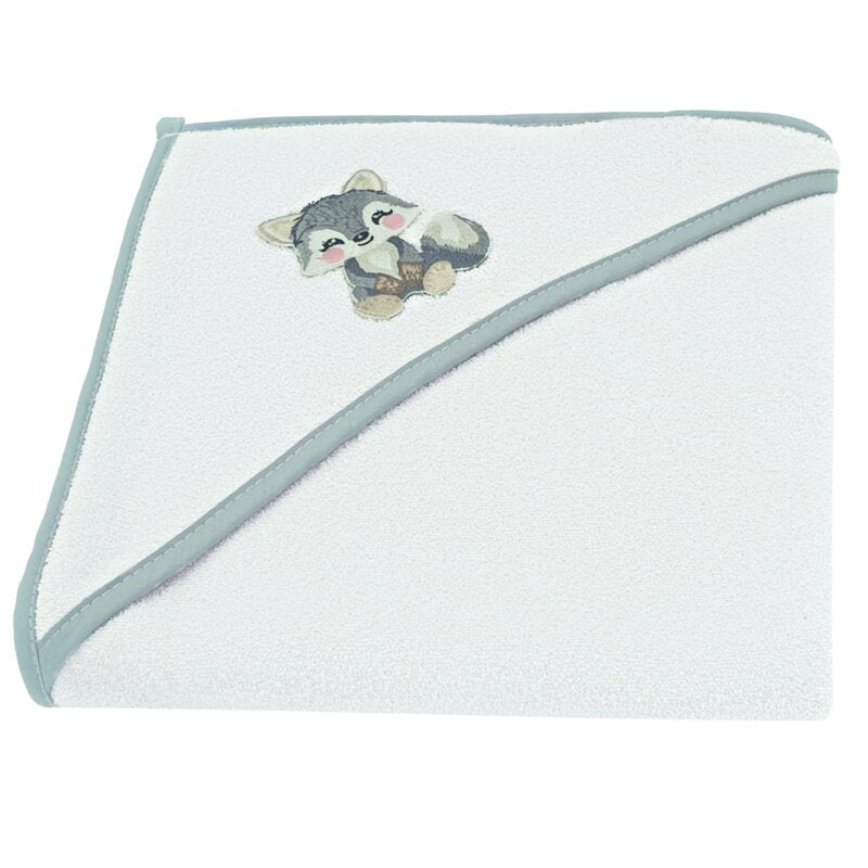 Prosop cu glugă Qmini 80x80 cm, Gri – imagine 5