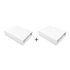 Set 2 cearceafuri cu elastic Qmini 90x50 cm, White – imagine 4