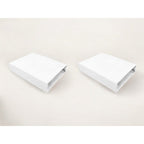 Set 2 cearceafuri cu elastic Qmini 90x50 cm, White – imagine 5