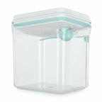 Recipient depozitare lapte praf, Feedo, 1700 ml, Capac etans, Din plastic, Fara BPA, Turcoaz
