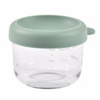 Recipient ermetic din sticla Beaba 150 ml Sage Green / Terracotta