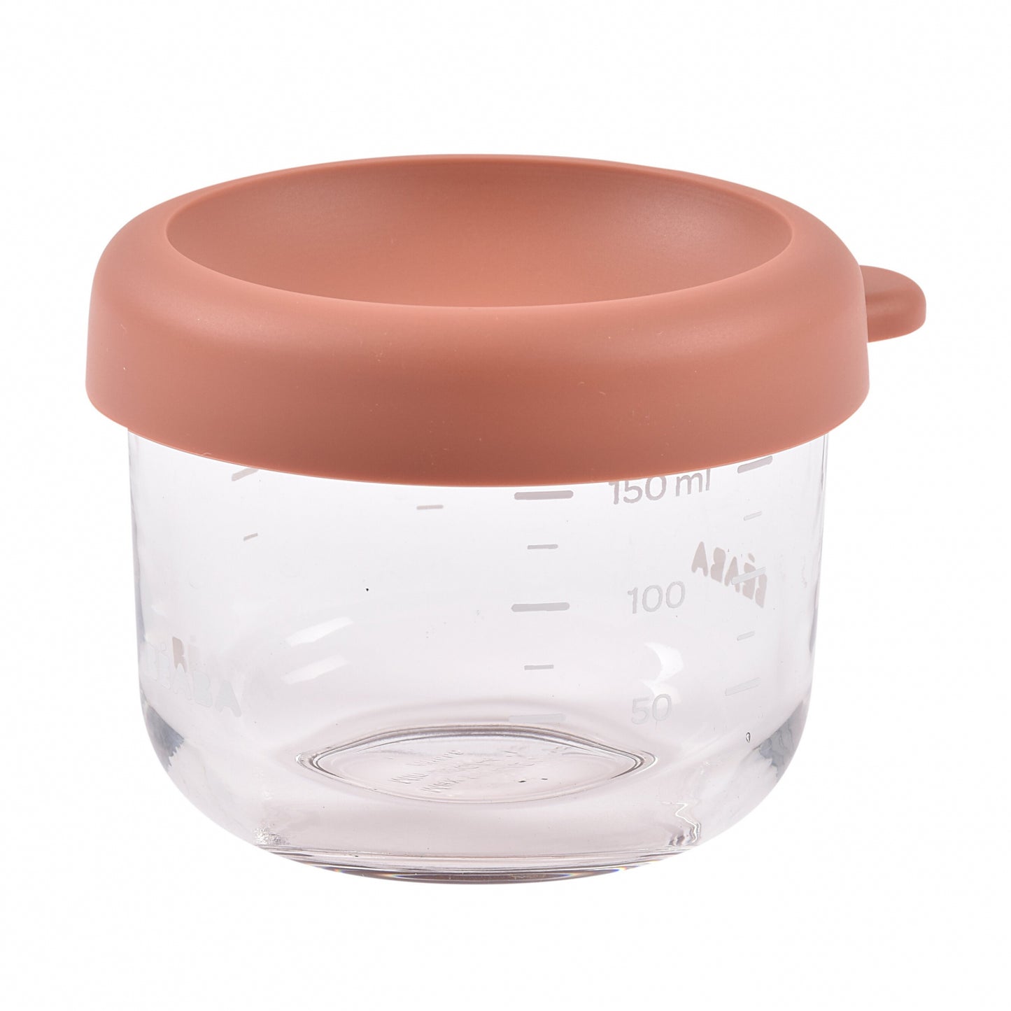 Recipient ermetic sticla Beaba 150 ml Terracotta