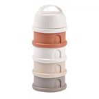 Recipient lapte praf 4 compartimente Beaba Cotton Terracotta