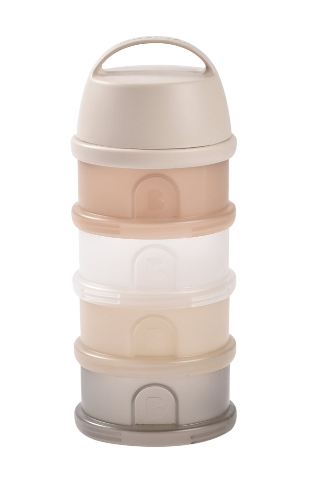 Recipient lapte praf 4 compartimente Beaba transparente Clay
