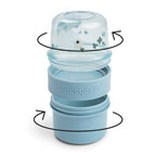 Recipient pentru gustari Done by Deer To Go dublu S Tiny Farm Blue, imagine 2