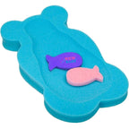 Reductor de baie New Baby Maxi Bear 58 cm, Albastru – reductorul albastru cu două jucării din spumă