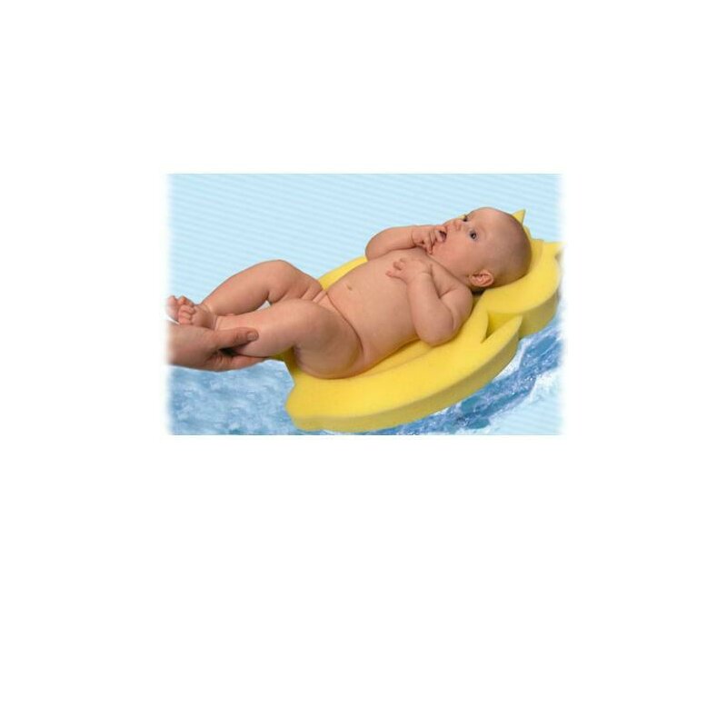 Reductor de baie, New Baby, Maxi, Din burete, 58 cm, Cu jucarii din spuma, Bear Blue