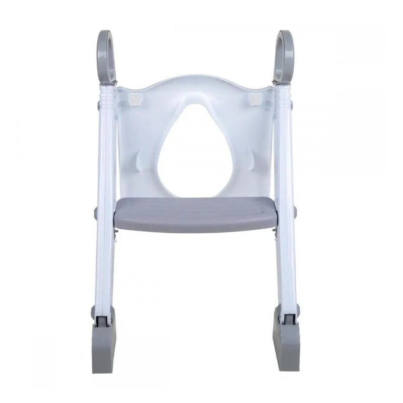 Reductor pentru toaleta, FreeON, Cu scarita, White & Grey