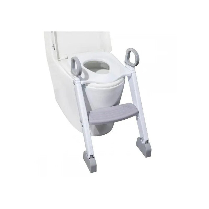 Reductor WC FreeON cu scară, alb și gri – fotografia 3 a produsului