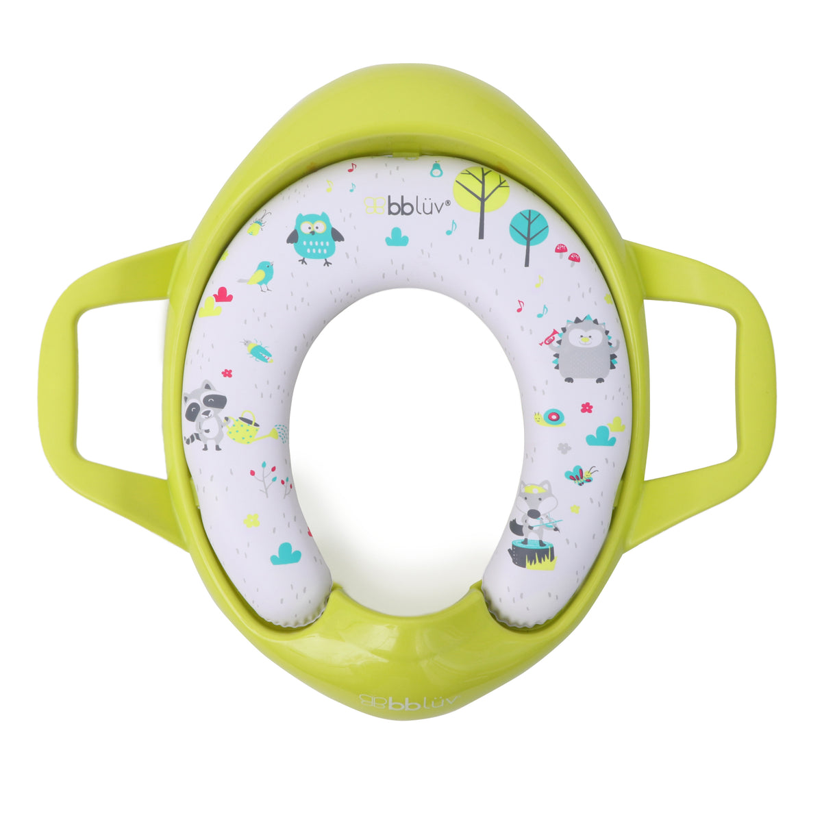 Reductor Toaletă Copii bblüv Poti Lime - Scăunel WC cu Mânere Ergonomice