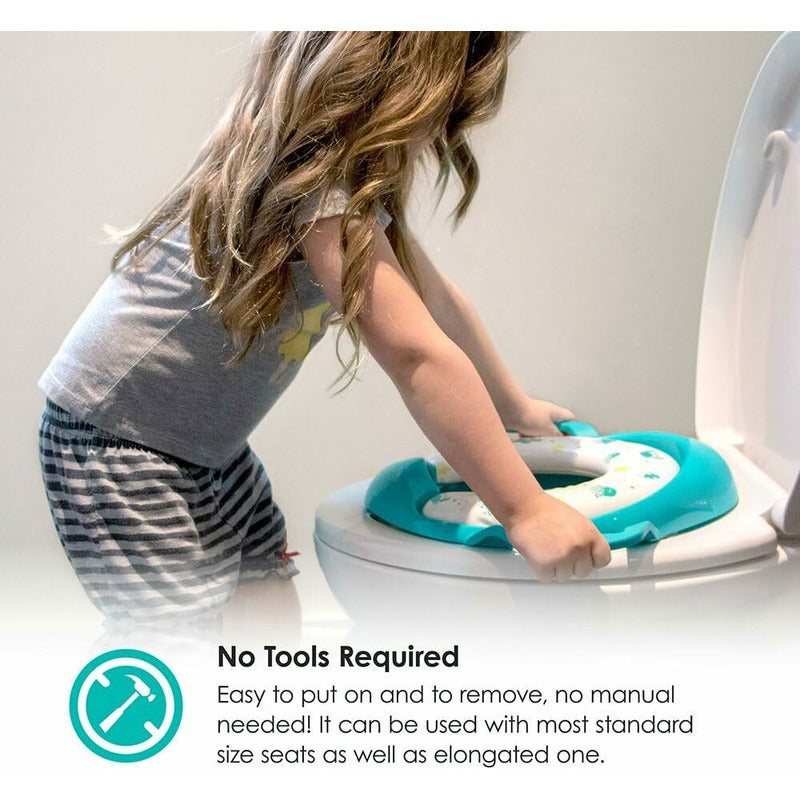 Reductor toaleta, BBluv, Poti, Cu perna confortabila si detasabila, Fara BPA, Pink