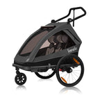 Carucior si remorca de bicicleta Lionelo Cama Grey Graphite - imagine principala