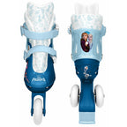 Role, Stamp, Disney, De la incepator la avansat, Cu 3 roti, Ajustabile, Inchidere prin velcro, Cu frana, Marime 27-30, Frozen